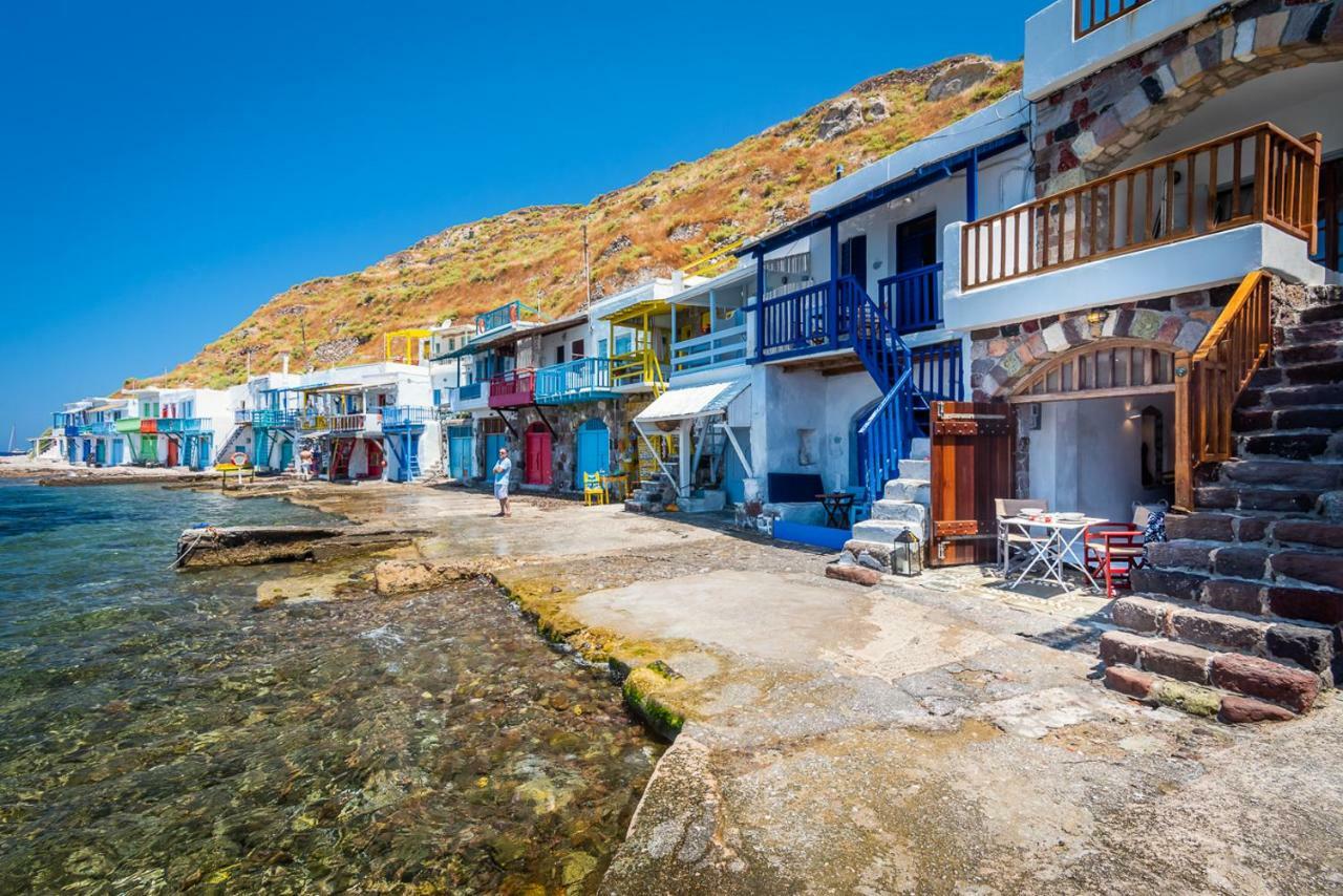 فيلا Neosikos Amazing Beach House In Milos Island Klima  المظهر الخارجي الصورة
